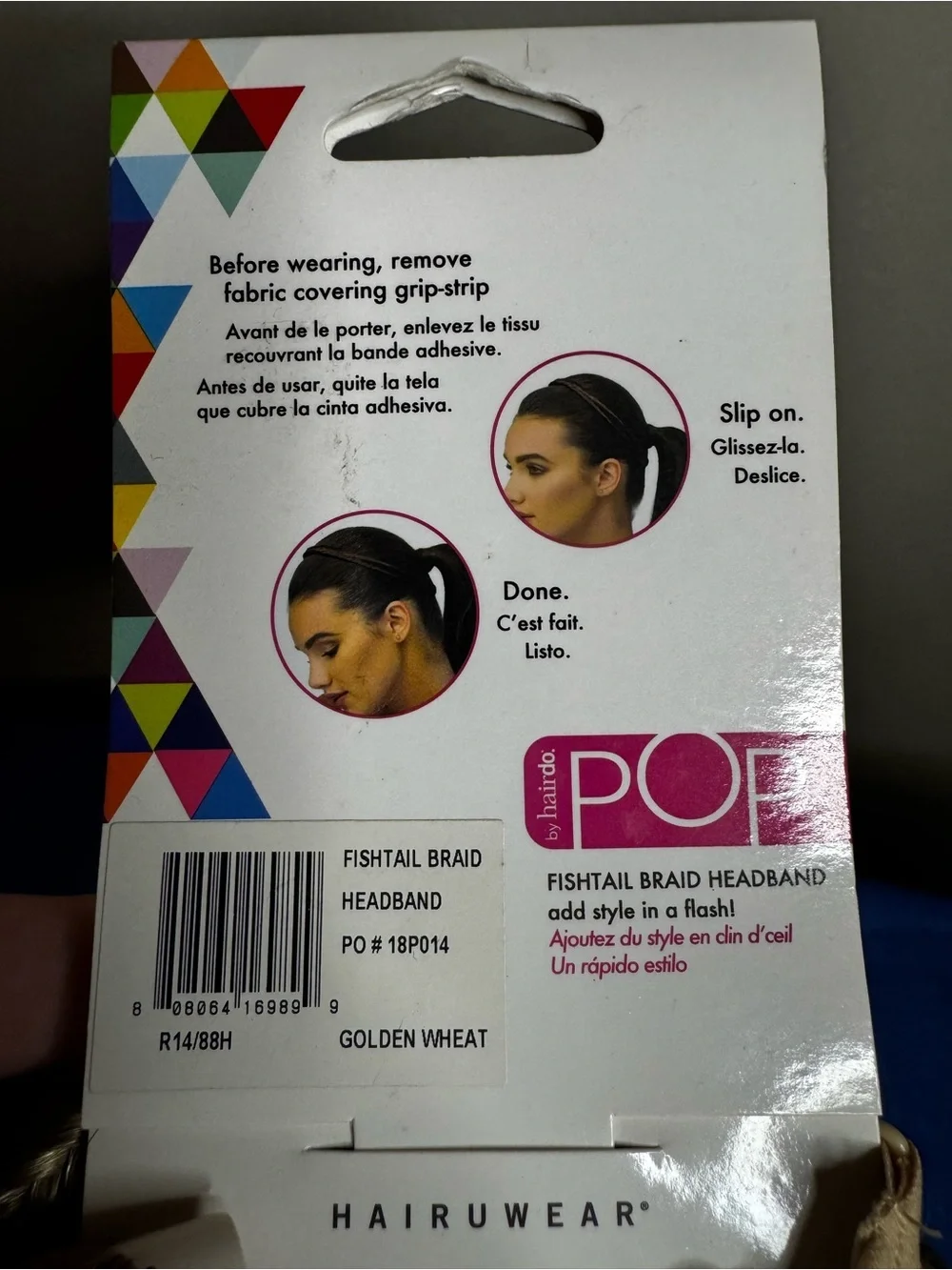 5/$25 NWT POP Fishtail Braid Headband - Golden Wheat